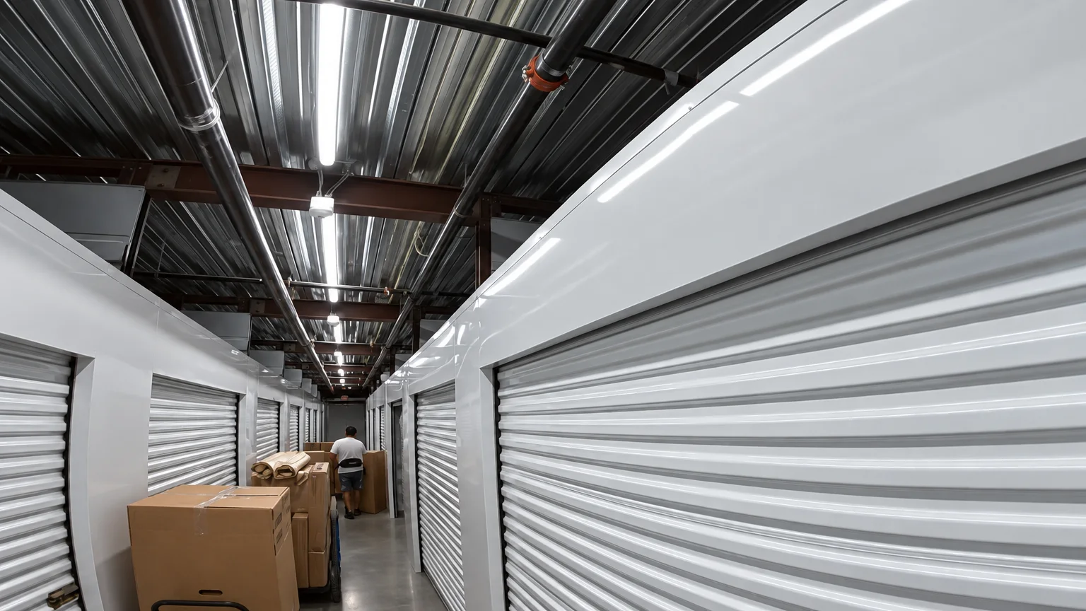 Office furniture and workstations prepared for relocation